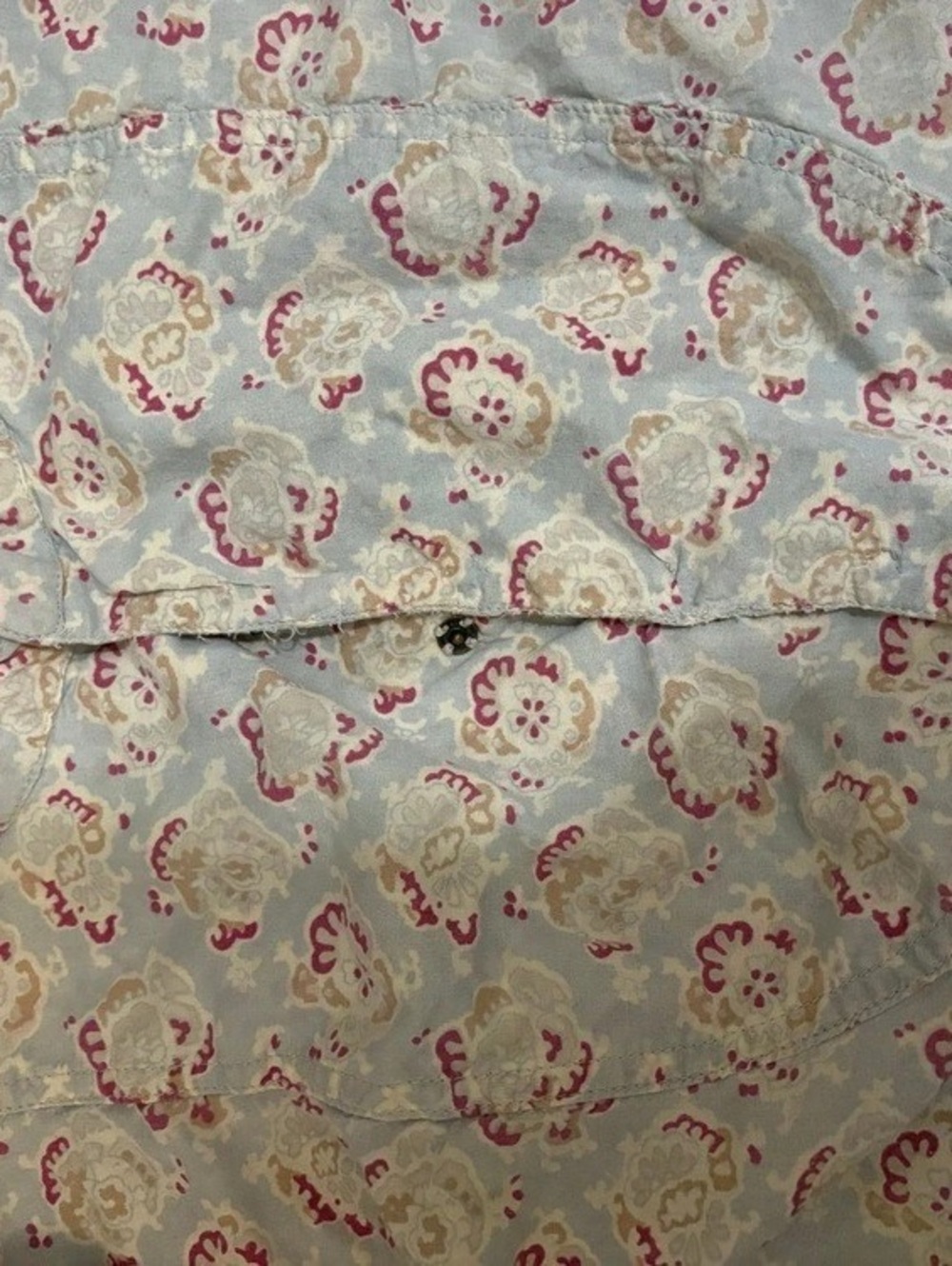 Vintage Magnolia Pearl Floral Button Front Dress in Blue & Pink - Picture 2 of 7